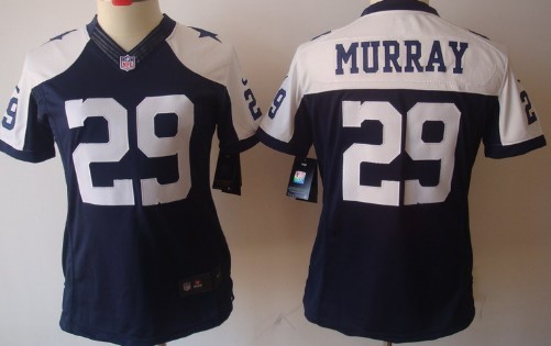 Nike Dallas Cowboys #29 DeMarco Murray Blue Thanksgiving Limited Womens Jersey