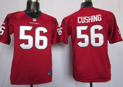 Nike Houston Texans #56 Brian Cushing Red Game Kids Jersey 