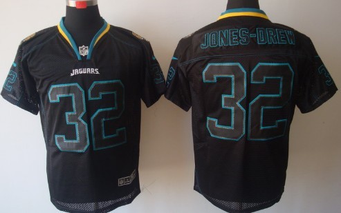 Nike Jacksonville Jaguars #32 Maurice Jones-Drew Lights Out Black Elite Jersey 