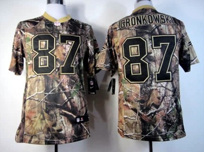 Nike New England Patriots #87 Rob Gronkowski Realtree Camo Elite Jersey 