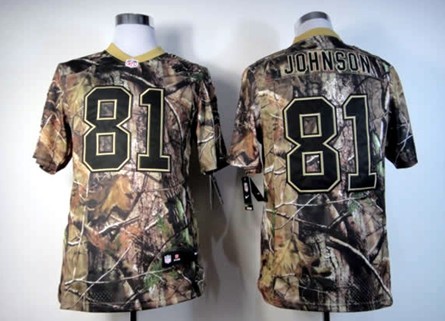 Nike Detroit Lions #81 Calvin Johnson Realtree Camo Elite Jersey