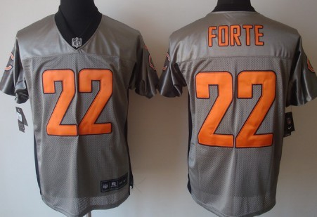 Nike Chicago Bears #22 Matt Forte Gray Shadow Elite Jersey 