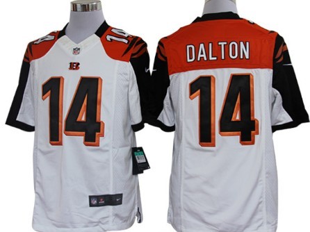 Nike Cincinnati Bengals #14 Andy Dalton White Limited Jersey