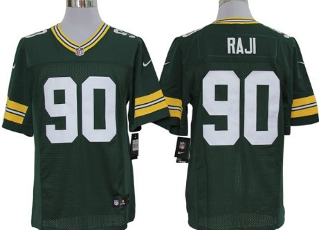 Nike Green Bay Packers #90 B.J. Raji Green Limited Jersey 