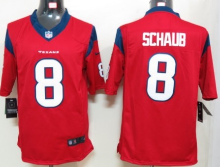 Nike Houston Texans #8 Matt Schaub Red Limited Jersey 