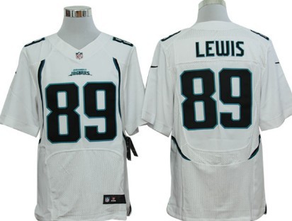 Nike Jacksonville Jaguars #89 Marcedes Lewis White Elite Jersey 