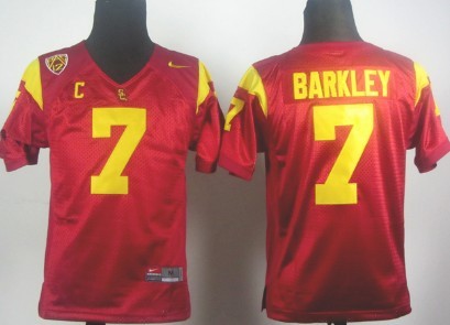 USC Trojans #7 Matt Barkley Red Kids Jersey 