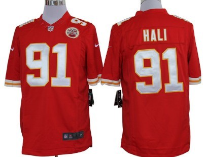 Nike Kansas City Chiefs #91 Tamba Hali Red Limited Jersey 