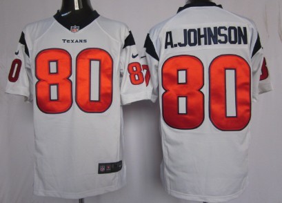 Nike Houston Texans #80 Andre Johnson White Limited Jersey 