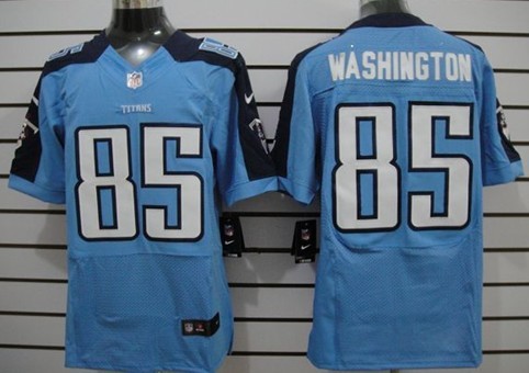 Nike Tennessee Titans #85 Nate Washington Light Blue Elite Jersey