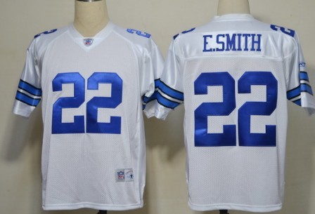 Dallas Cowboys #22 Emmitt Smith White Legend Jersey 