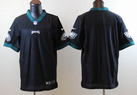 Nike Philadelphia Eagles Blank Black Elite Jersey 