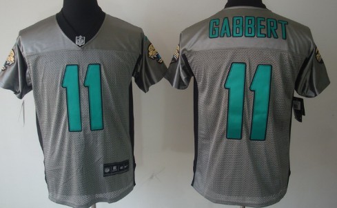 Nike Jacksonville Jaguars #11 Blaine Gabbert Gray Shadow Elite Jersey 