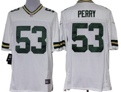 Nike Green Bay Packers #53 Nick Perry White Limited Jersey 