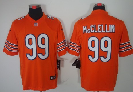 Nike Chicago Bears #99 Shea McClellin Orange Limited Jersey 