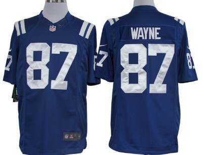 Nike Indianapolis Colts #87 Reggie Wayne Blue Limited Jersey