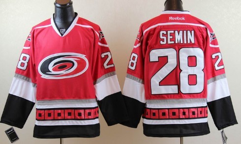 Carolina Hurricanes #28 Alexander Semin Red Third Jersey 