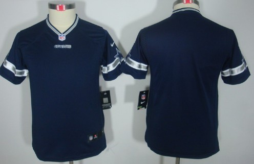 Nike Dallas Cowboys Blank Blue Limited Kids Jersey 