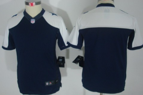 Nike Dallas Cowboys Blank Blue Thanksgiving Limited Kids Jersey 