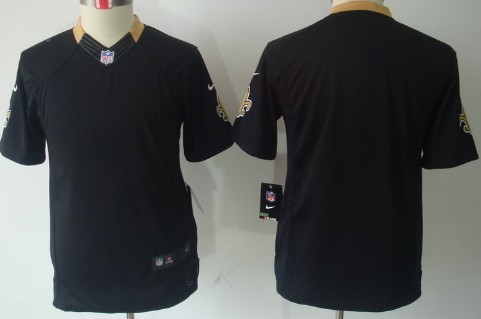 Nike New Orleans Saints Blank Black Limited Kids Jersey 