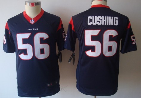 Nike Houston Texans #56 Brian Cushing Blue Limited Kids Jersey