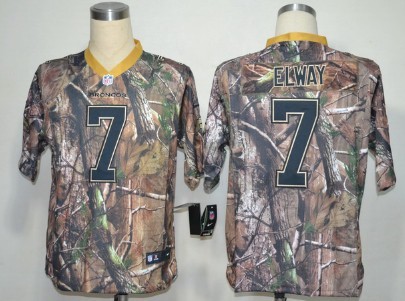 Nike Denver Broncos #7 John Elway Realtree Camo Elite Jersey