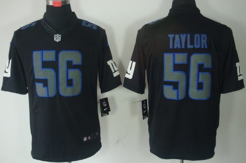 Nike New York Giants #56 Lawrence Taylor Black Impact Limited Jersey 