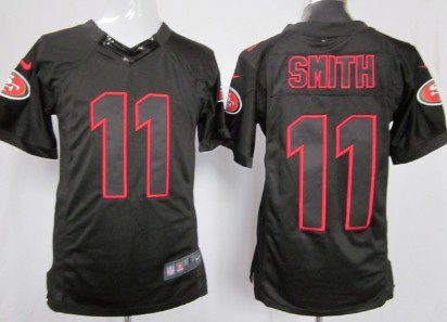 Nike San Francisco 49ers #11 Alex Smith Black Impact Limited Jersey 