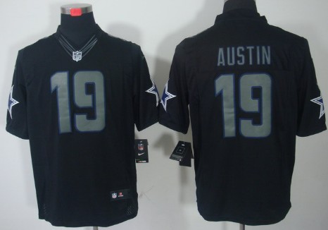 Nike Dallas Cowboys #19 Miles Austin Black Impact Limited Jersey 