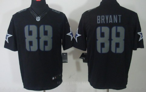 Nike Dallas Cowboys #88 Dez Bryant Black Impact Limited Jersey 