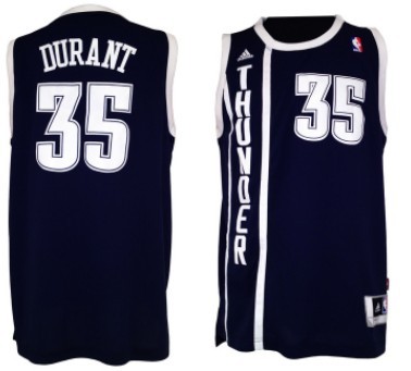 Oklahoma City Thunder #35 Kevin Durant Revolution 30 Swingman 2013 Blue Jersey 