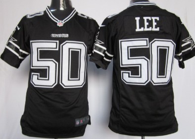 Nike Dallas Cowboys #50 Sean Lee Black Game Jersey 