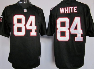 Nike Atlanta Falcons #84 Roddy White Black Game Jersey 