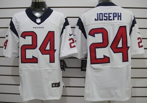 Nike Houston Texans #24 Johnathan Joseph White Elite Jersey