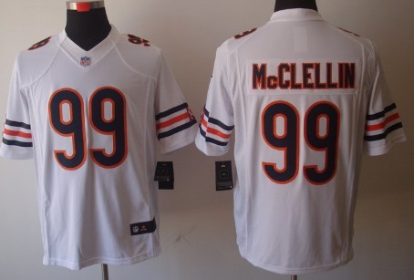 Nike Chicago Bears #99 Shea McClellin White Limited Jersey 