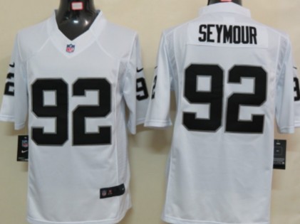 Nike Oakland Raiders #92 Richard Seymour White Limited Jersey