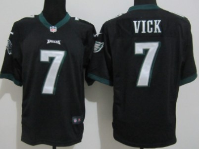 Nike Philadelphia Eagles #7 Michael Vick Black Limited Jersey 