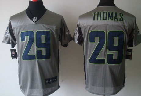 Nike Seattle Seahawks #29 Earl Thomas Gray Shadow Elite Jersey