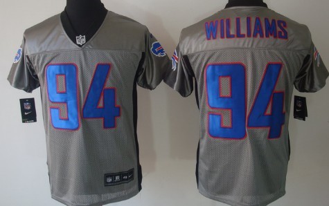 Nike Buffalo Bills #94 Mario Williams Gray Shadow Elite Jersey 