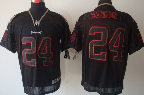 Nike Tampa Bay Buccaneers #24 Mark Barron Lights Out Black Elite Jersey