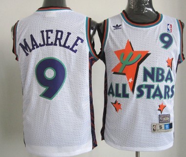 NBA 1995 All-Star #9 Dan Majerle White Swingman Throwback Jersey 