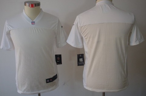 Nike Oakland Raiders Blank White Limited Kids Jersey