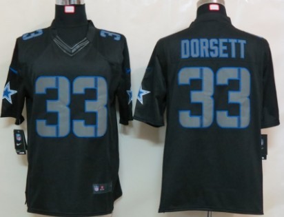 Nike Dallas Cowboys #33 Tony Dorsett Black Impact Limited Jersey 