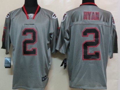 Nike Atlanta Falcons #2 Matt Ryan Lights Out Gray Elite Jersey