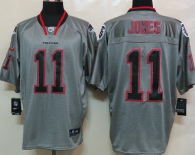 Nike Atlanta Falcons #11 Julio Jones Lights Out Gray Elite Jersey 