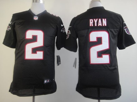 Nike Atlanta Falcons #2 Matt Ryan Black Elite Jersey 