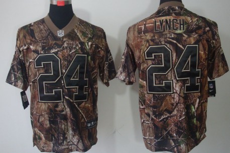 Nike Seattle Seahawks #24 Marshawn Lynch Realtree Camo Elite Jersey