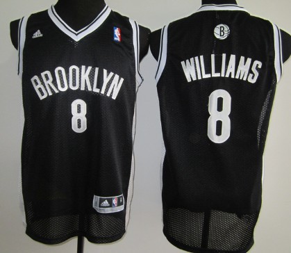 Brooklyn Nets #8 Deron Williams Black Swingman Jersey 