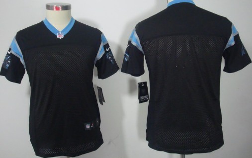 Nike Carolina Panthers Blank Black Limited Kids Jersey 