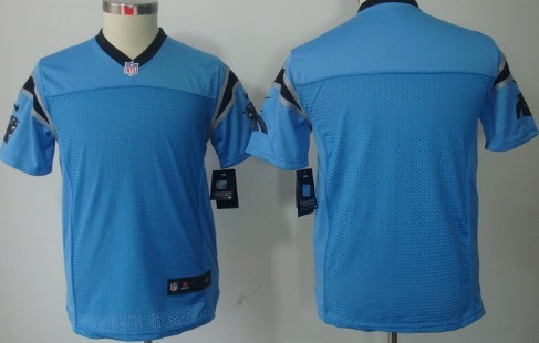 Nike Carolina Panthers Blank Light Blue Limited Kids Jersey 